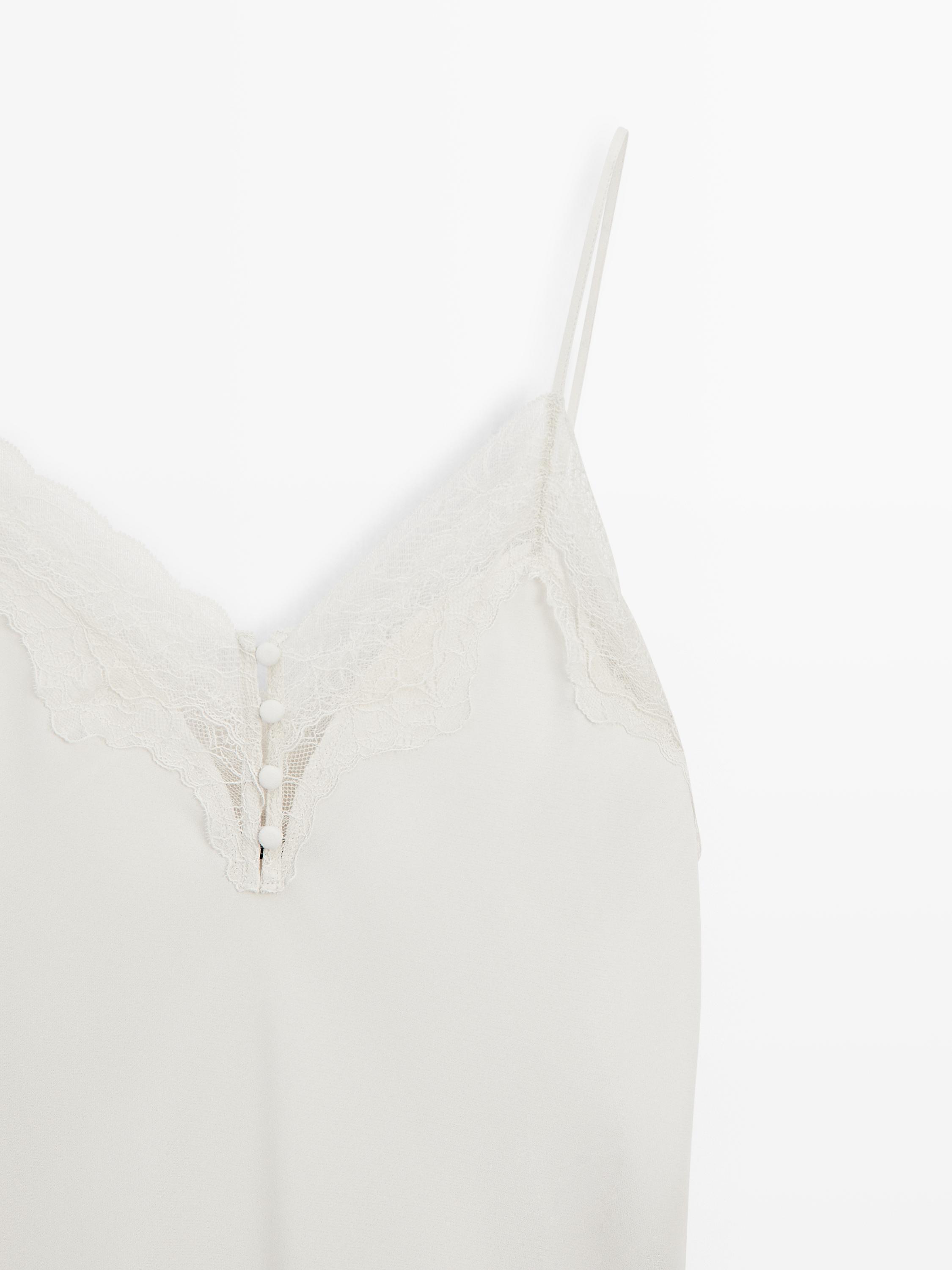 Camisole top with buttons